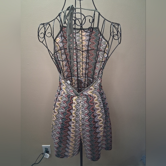 NWOT ASOS Vibrant Zigzag Pattern JUMPSUIT - Picture 5 of 13